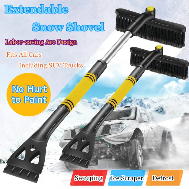 Ice Scrapers For Car Windshield Snow Brush For Car With Foam Grip Portable  Car Cleaning Tool For Windshield Windows To Defrost - AliExpress