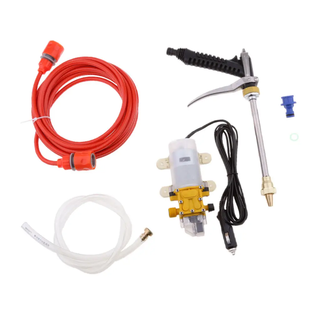 Car Washer Cleaning High Pressure Water Pump Sprayer Portable Jet Wash Kit 1m Hose 6m Pipe