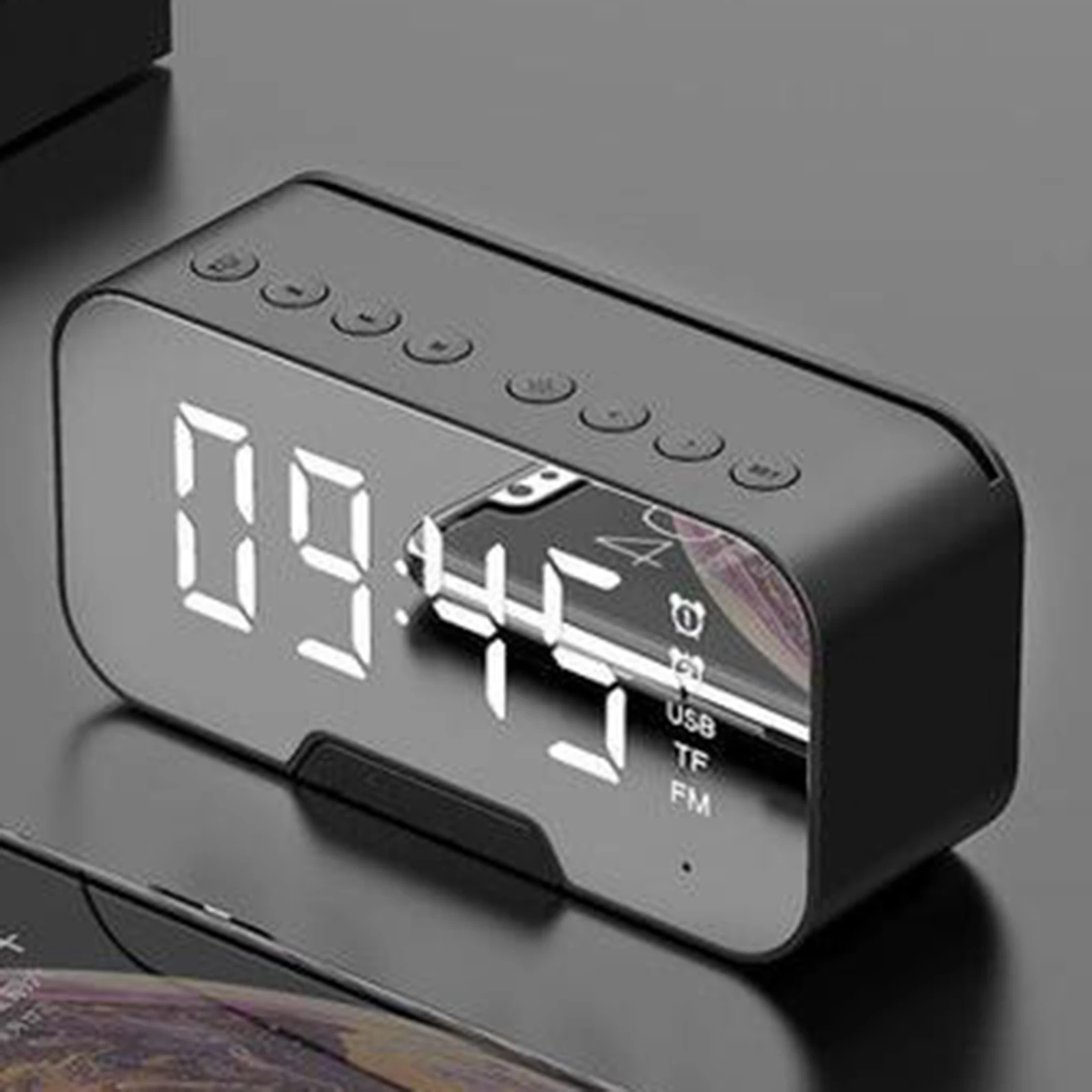 Digital Alarm Clock, Electronic LED Time Display, Alarm Settings, Temperature Detect, Electric Clocks for Bedroom, Bedside