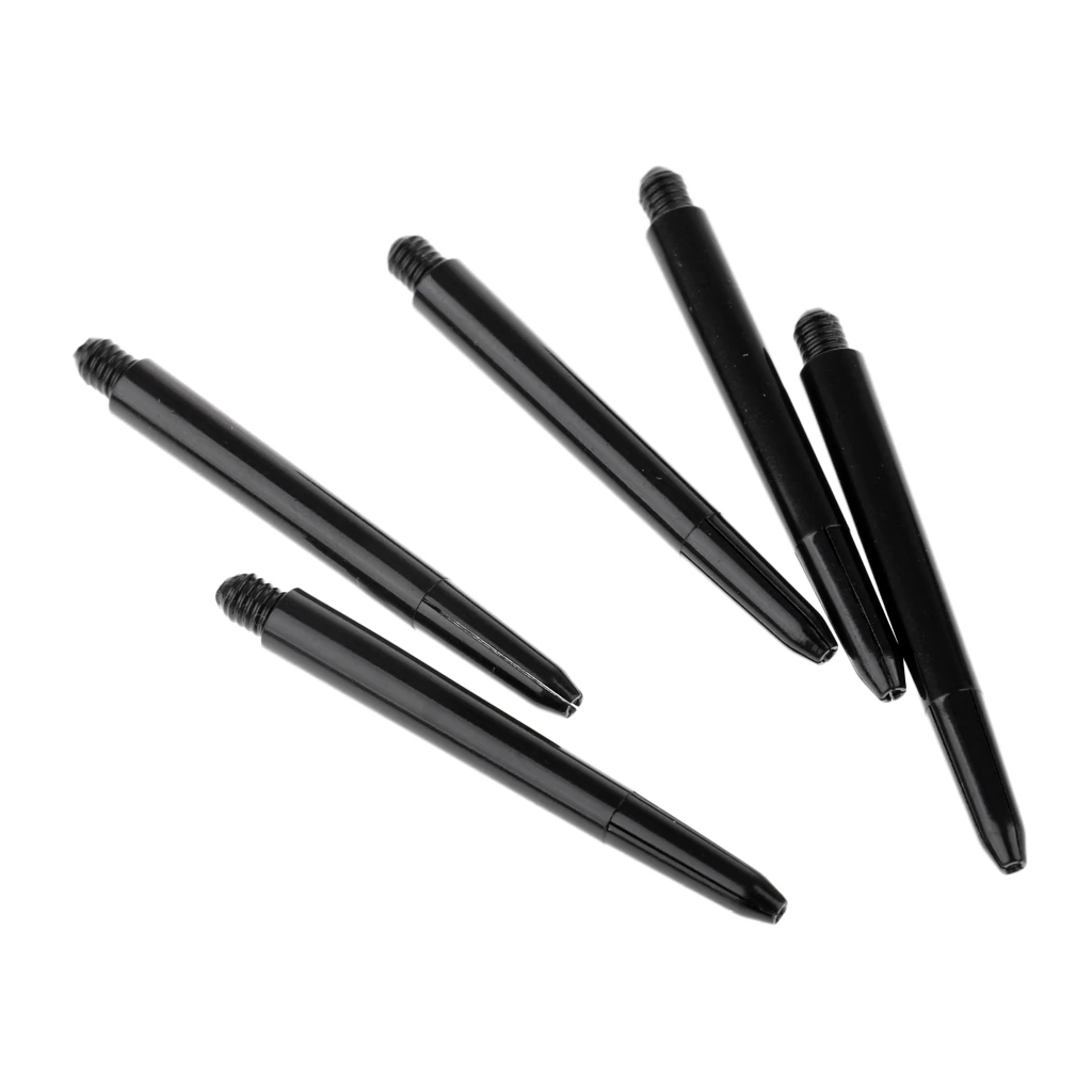60pcs High Tenacity 52mm 2BA Re Grooved Dart Shafts Stems Throwing Black Darts Accessories