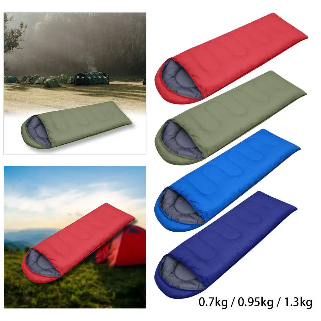 Portable Single Envelope Sleeping Bag Light Survival Thermal Sleep Bag Padded Bag Warm for Hiking Cool Weather Outdoor Men Kids