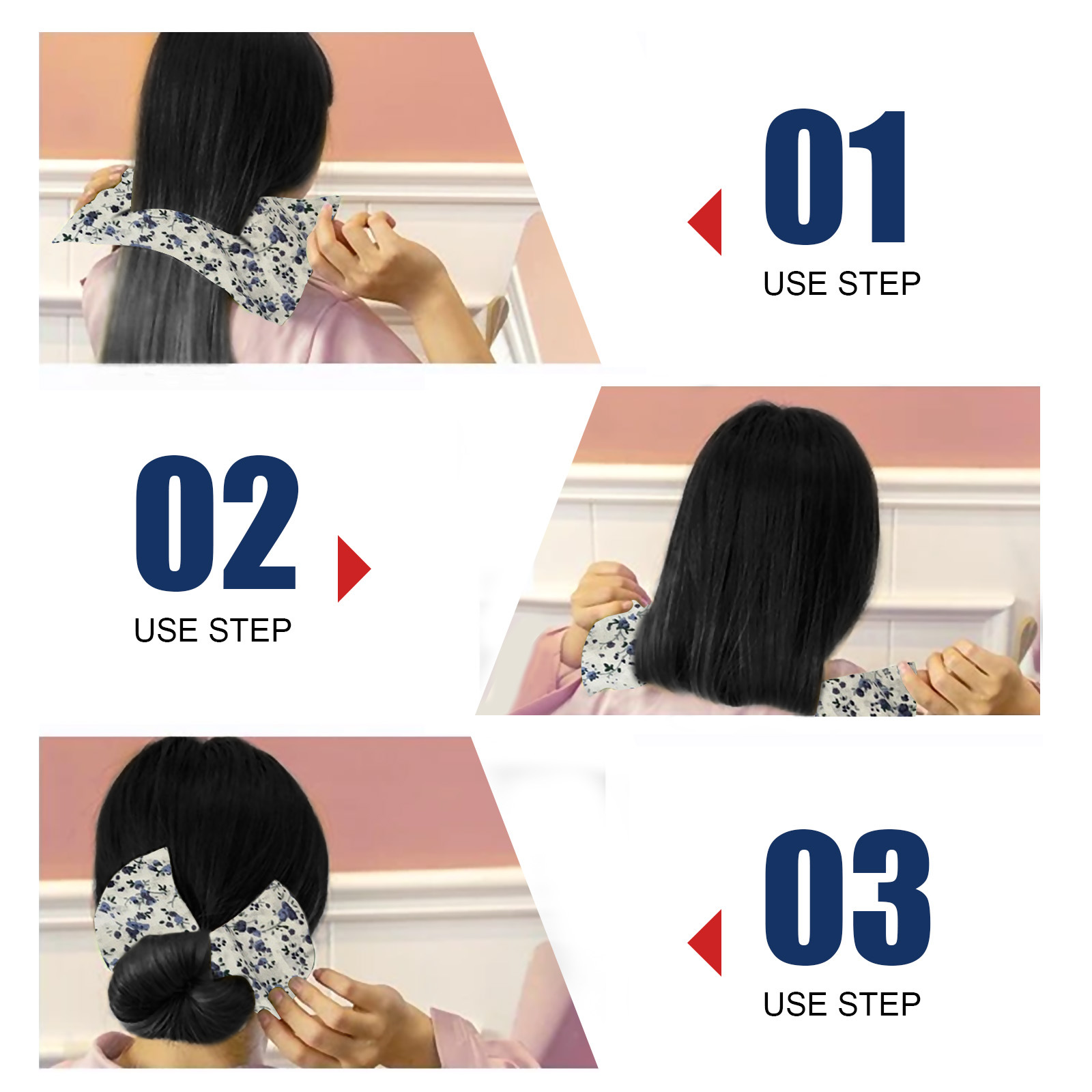 1 6pcs menina cabelo bun maker francês