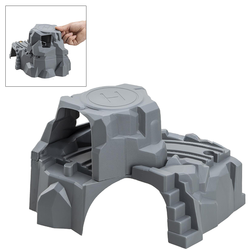 Simulation Train Cave Tunnel & Wooden Train Railway Track Accessories Building Rail Vehicle Child Party Favors Train Playset