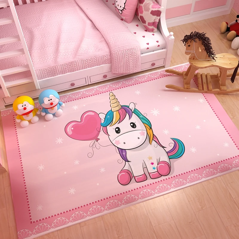 Thảm lót sàn chú kỳ lân dễ thương dành cho trẻ em  