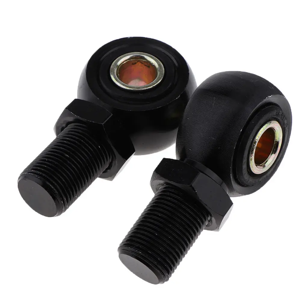 2pcs Custom Motorcycle Shock Absorber Rear  Round Eye Adapters 10mm Black