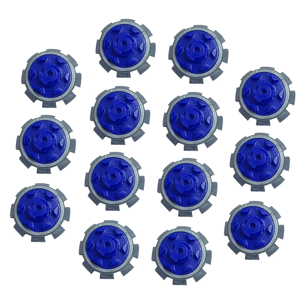 14pcs Outdoor Golf Shoe Spikes Universal Golf Training Parts Premium Reactive Rubber Spike for Golf Shoes (Blue)