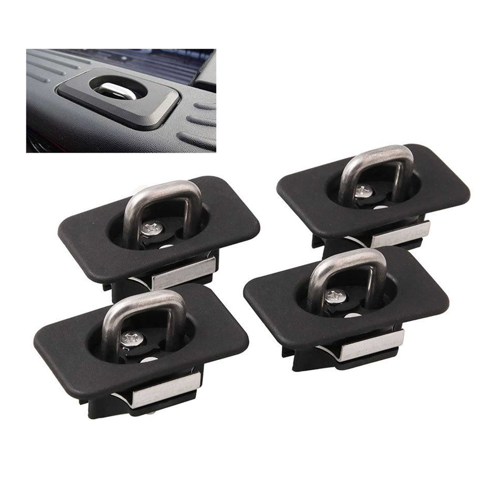 4x Truck Tie-Down Anchors Hook Fit for  Raptor F 150 1998-2014 Car Part