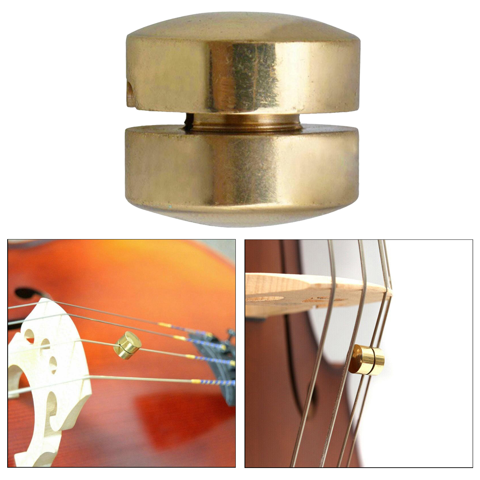 Golden Cello Wolf Tone  Brass Violin Mute Suppressor Replacement Accessories, Easy to Use