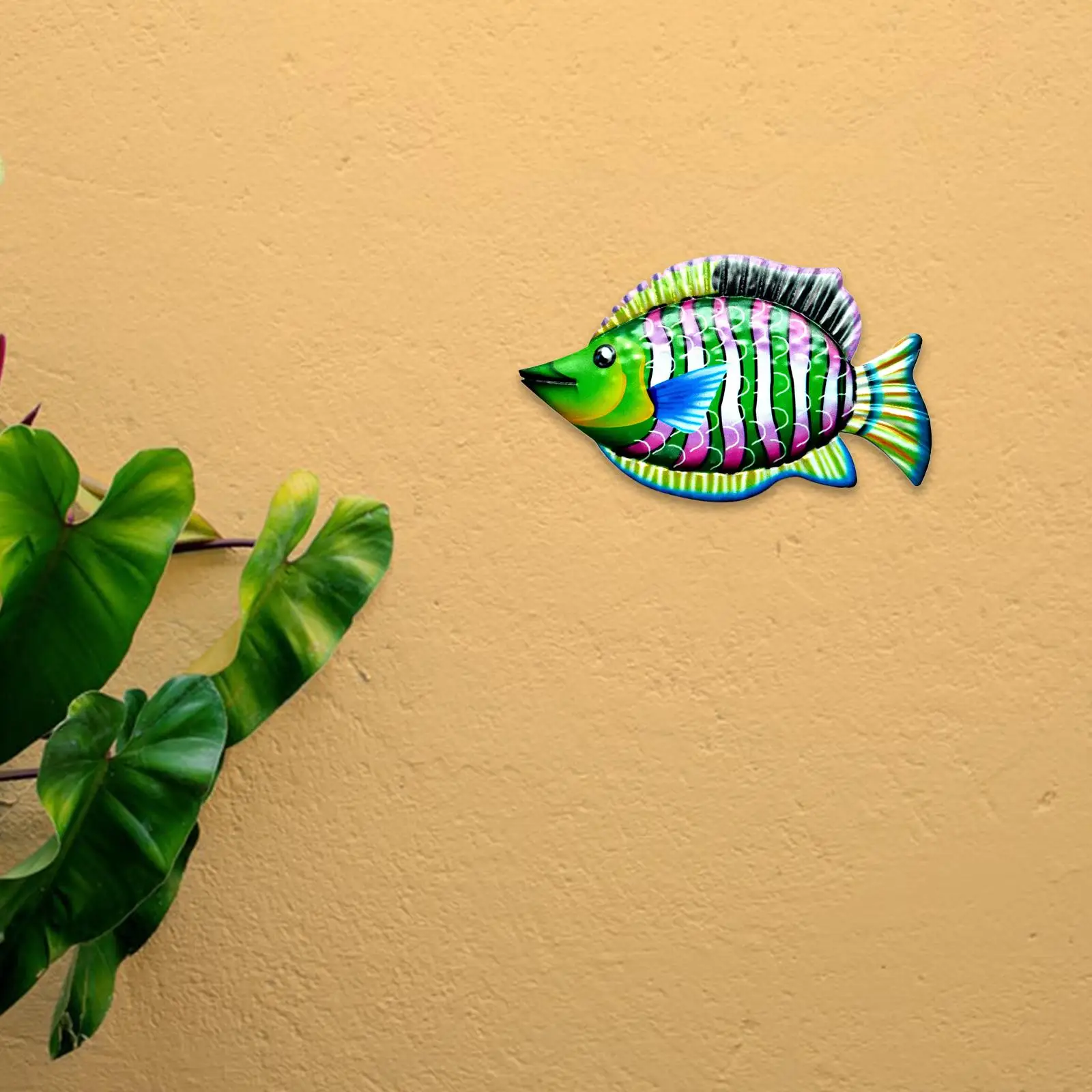 3x Metal Fish Wall Decor Art Outdoor Indoor Sculpture for Living Room 