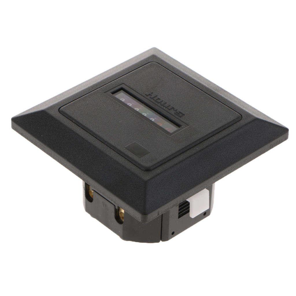 Timer Square Time Operating Hours Counter Digital Hour Meter Hourmeter Gauge AC220-240V
