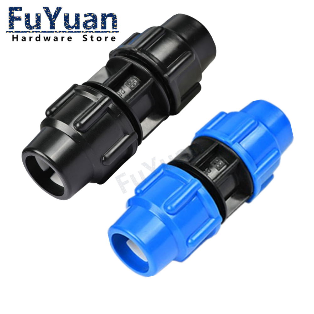 1 stücke Kunststoff Pe wasser Rohr Armaturen Schnell Joint Tippen Wasser Pipedirect 16/20/25/32/40/50/63MM Rohr Quick Connect Union – Detail 4