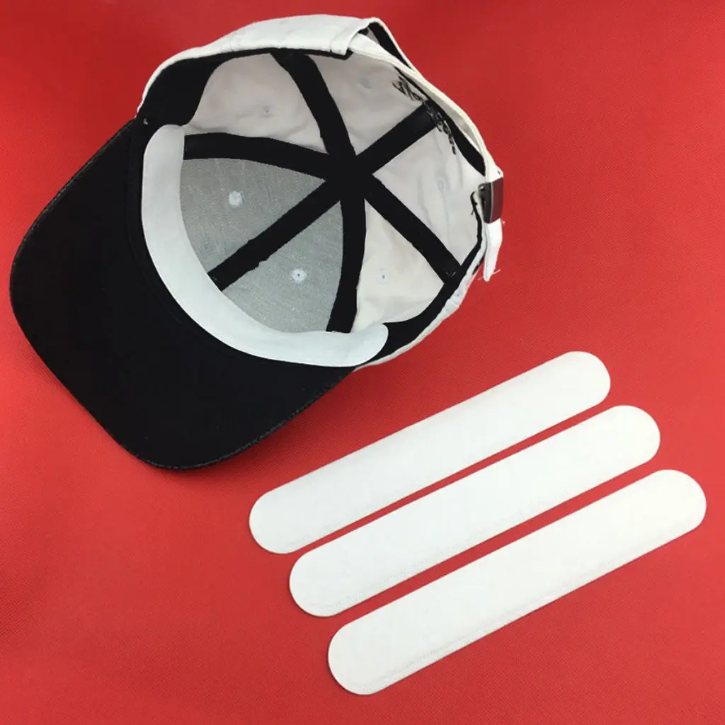 10pcs Hat Size Reducer Saver Self-adhesive Sizing Tape Foam Inserts Caps Sweatband Headband Sweat Absorb Band