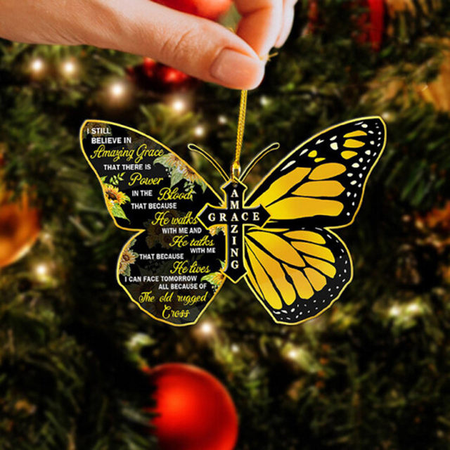 Festive Monarch Butterfly Christmas Tree