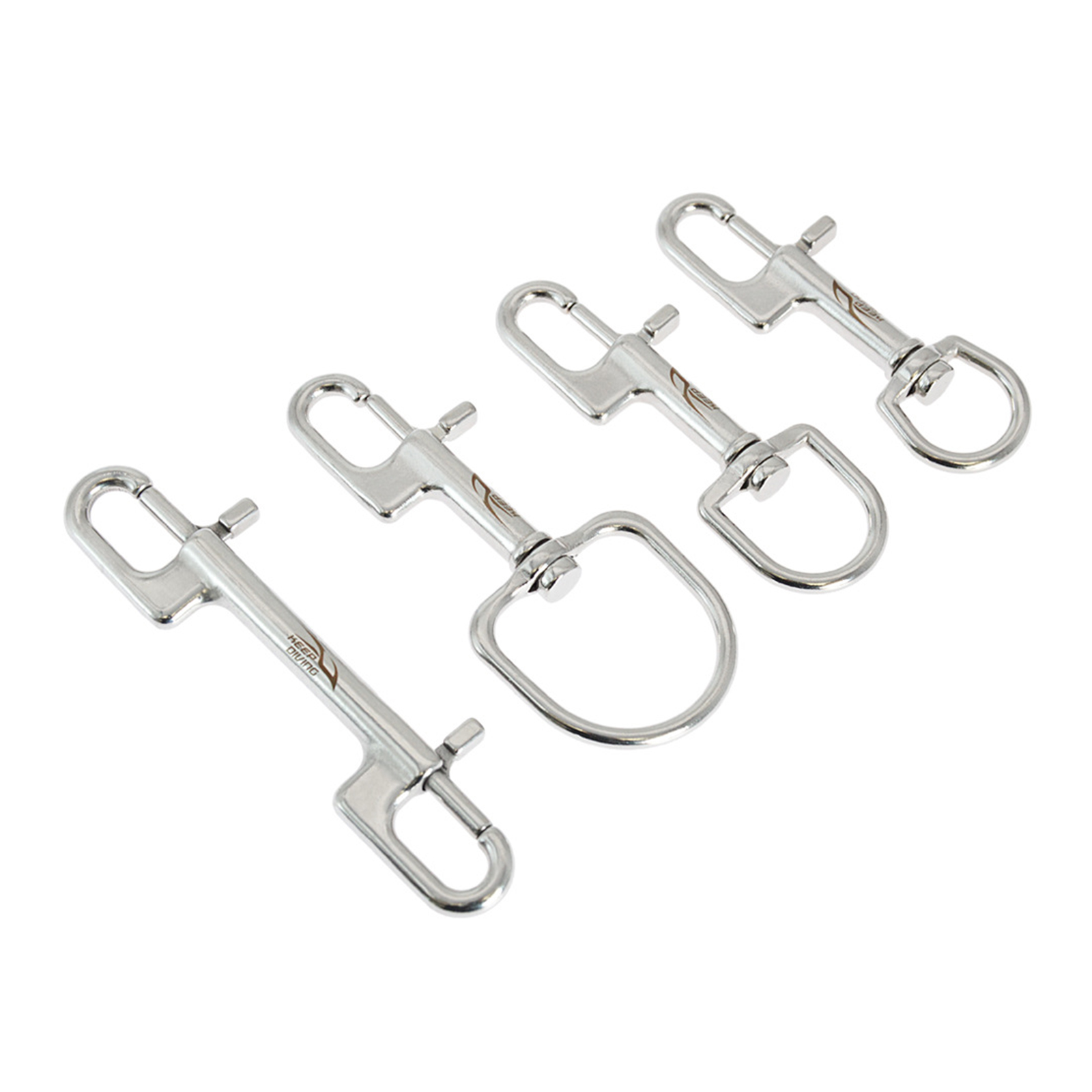 316 Stainless Seel Snap Hook For Dog Leash Key Chain Marine Diving Single Double Snap Hook