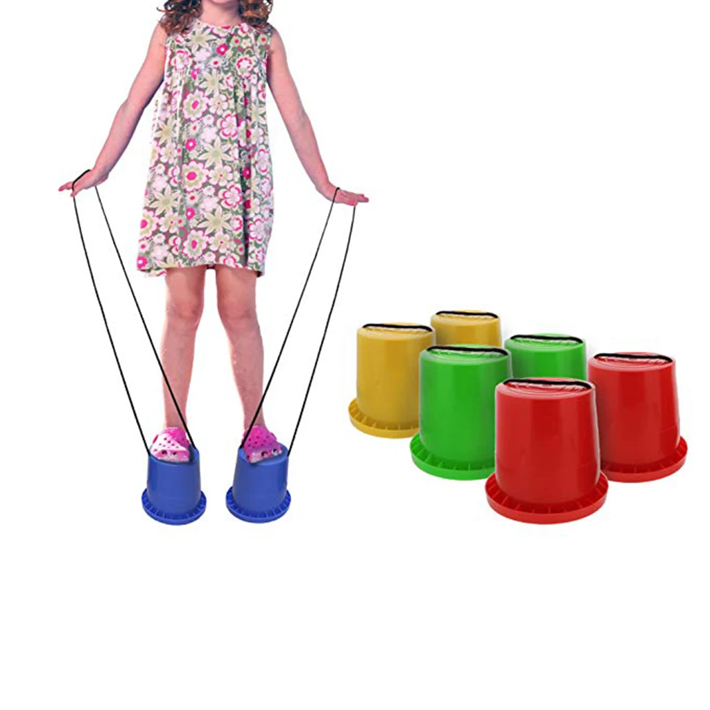 1 Pair Children's Toy Jumping Stilts Walking Balancing Trainer Outdoor Fun Fun