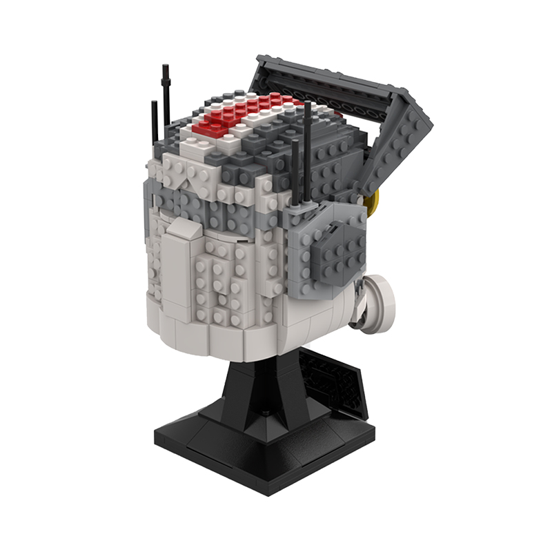 MOC For Manda Space War Black Helmet Statue Building Blocks Kit Simulation Hero Head Bricks Idea Toys For Children Birthday Gift 8 Hd4e93b63caa3460c983d47d9ae92f132H