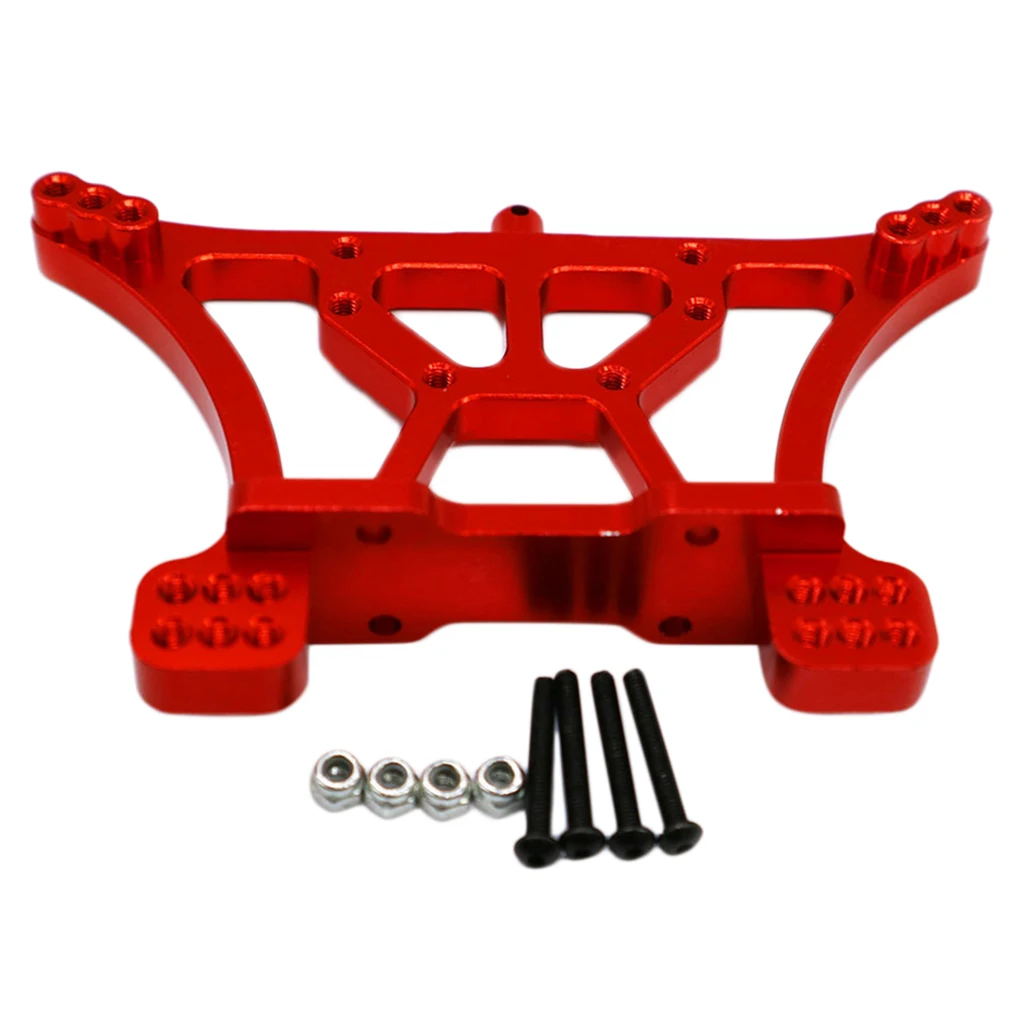 CNC Aluminum Rear Shock Tower Replacement Parts for 1/10 Traxxas Slash 2WD Short Truck, Red