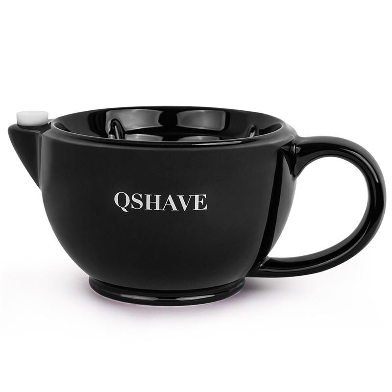 Best of QSHAVE Razor Shaving Scuttle Mug Filled Hot Water Keep Lather Always Warm It Large Size Bowl Handmade Pottery Cup Black & White Reviews & Tips