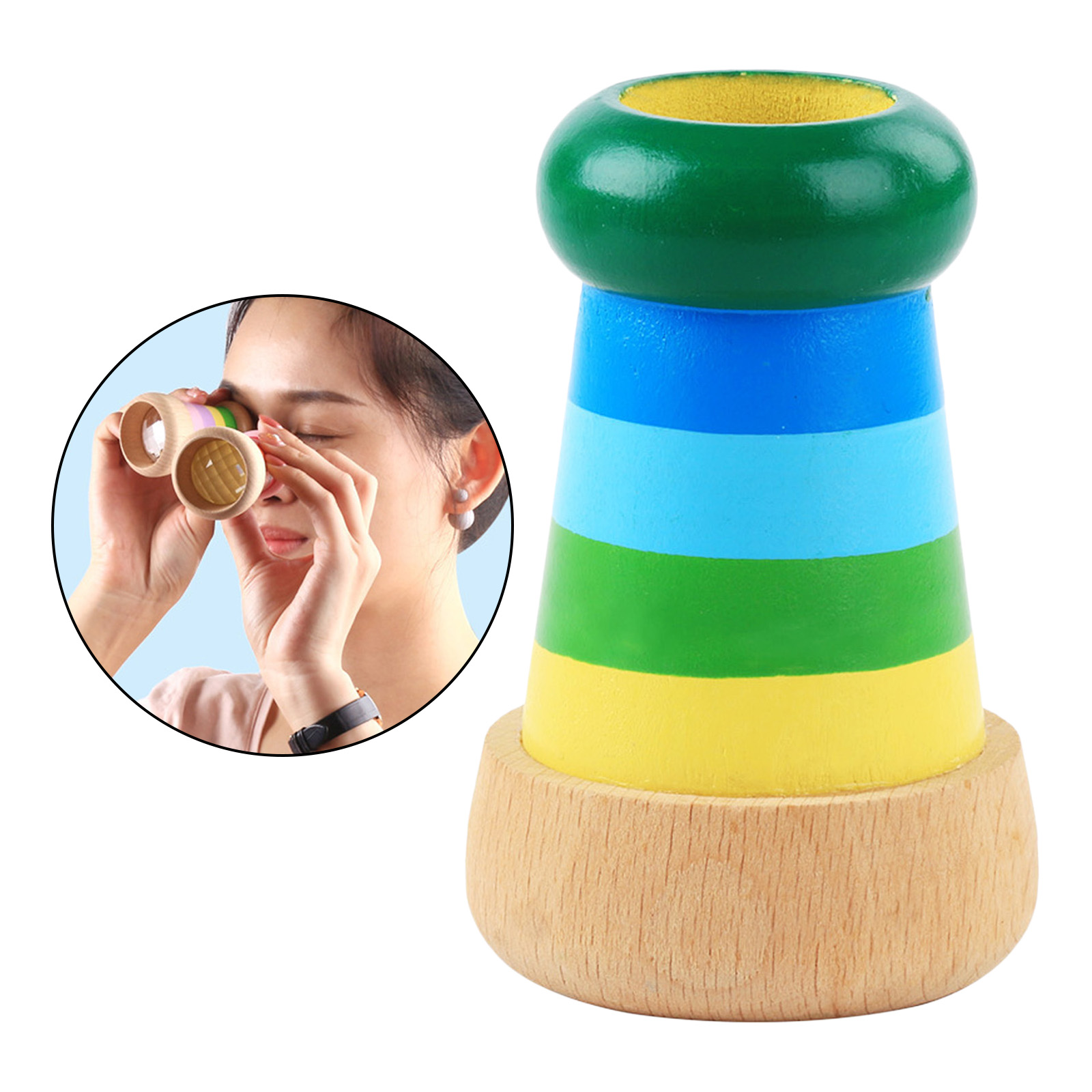 Kaleidoscope Toy Kids Kaleidoscope Wooden Kaleidoscope Toy Educational Handmade Toy for Kids Children Toddler