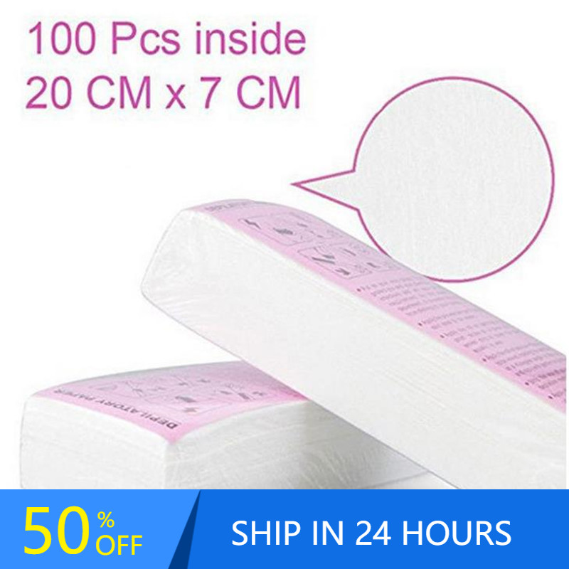 Best of 100pcs Women Men Hair Removal Wax Paper Nonwoven High Quality Body Leg Arm Hair Removal Epilator Wax Strip Paper Roll 20 #4 Reviews & Tips