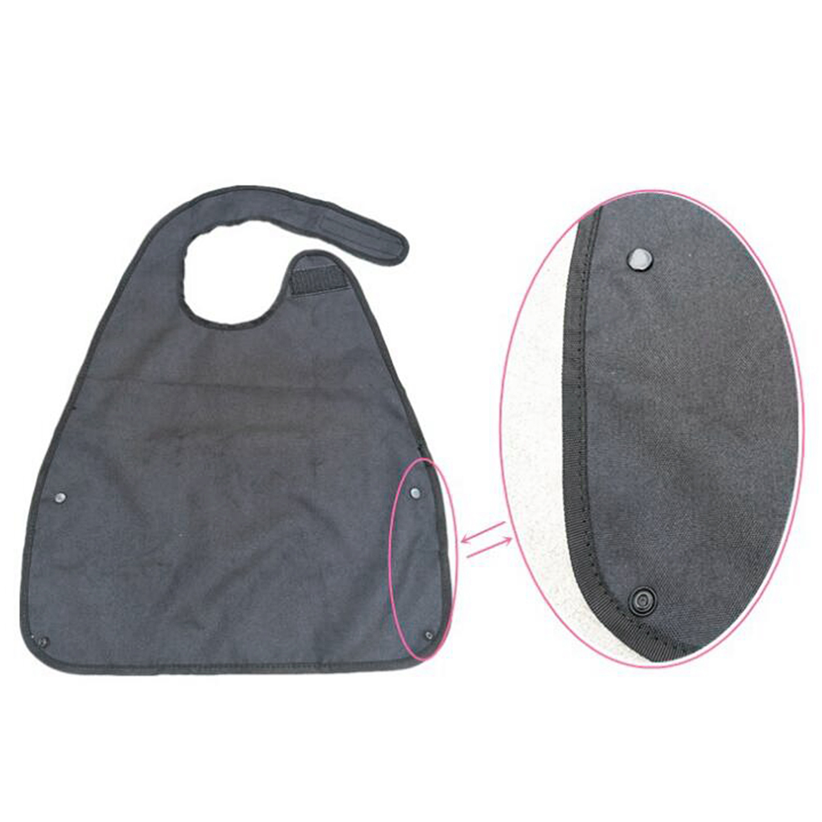 Adult Bib with Pocket Mealtime Clothing Protector Great Gift for Elderly,Soft Material