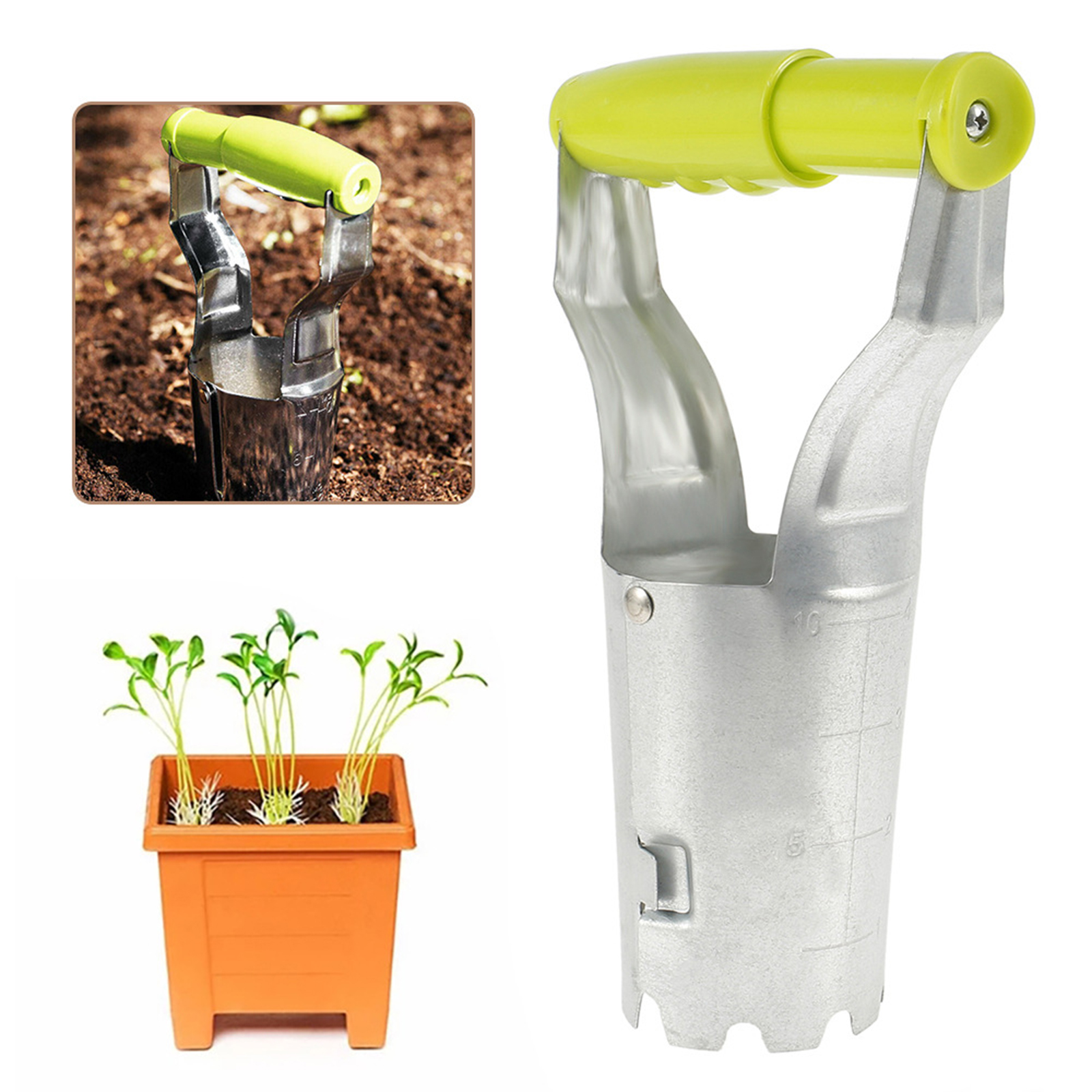 Carbon Steel Bulb Planter Depth Marker Tulip Daffodil Dahlia Lily Bulbs
