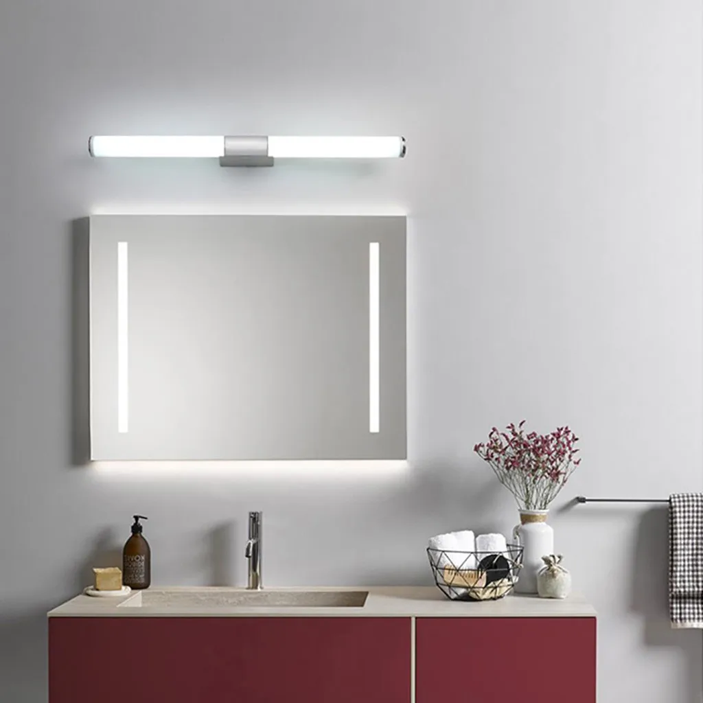 Modern Acrylic LED Mirror Front Lamp Bathroom Vanity Lights Toilet Wall lighting 