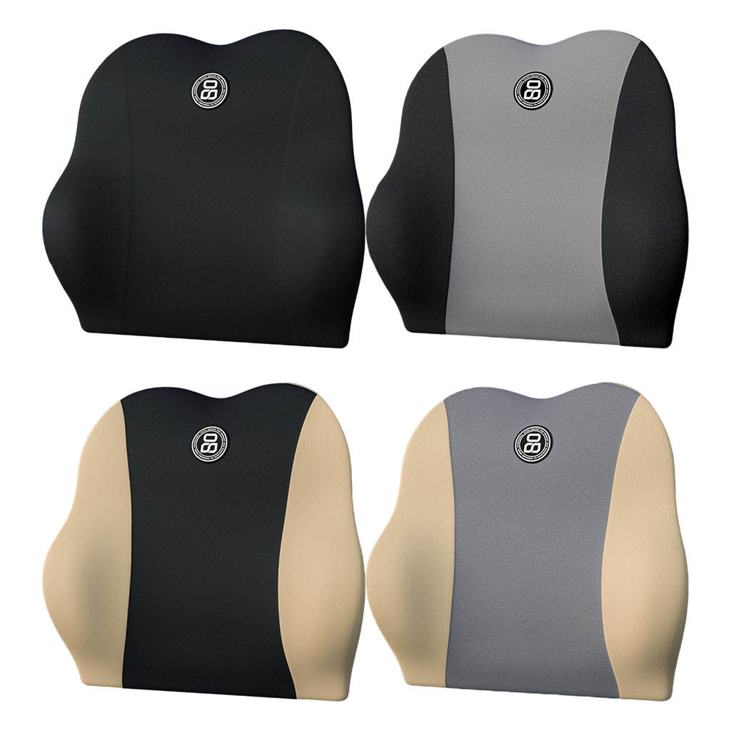 Automobile Lumbar Pillow Waist Rest Ergonomic Cushion Carseat Comfort Lumbar Support Fit for Truck Car Airplane Chair Couch