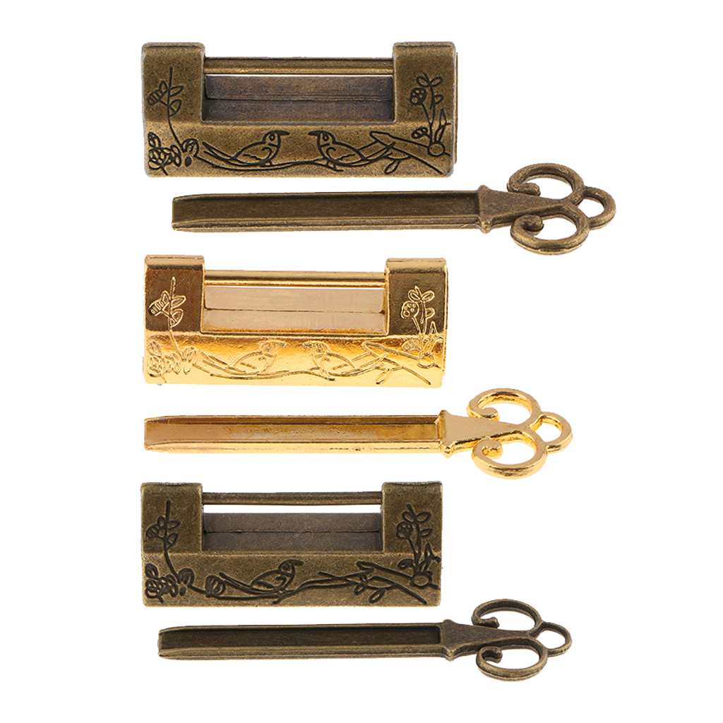 Long key Latch Padlock Kitchen Cabinet Cupboard Luggage Case,  Snacks Box Shackle Lock  Latch Bolt