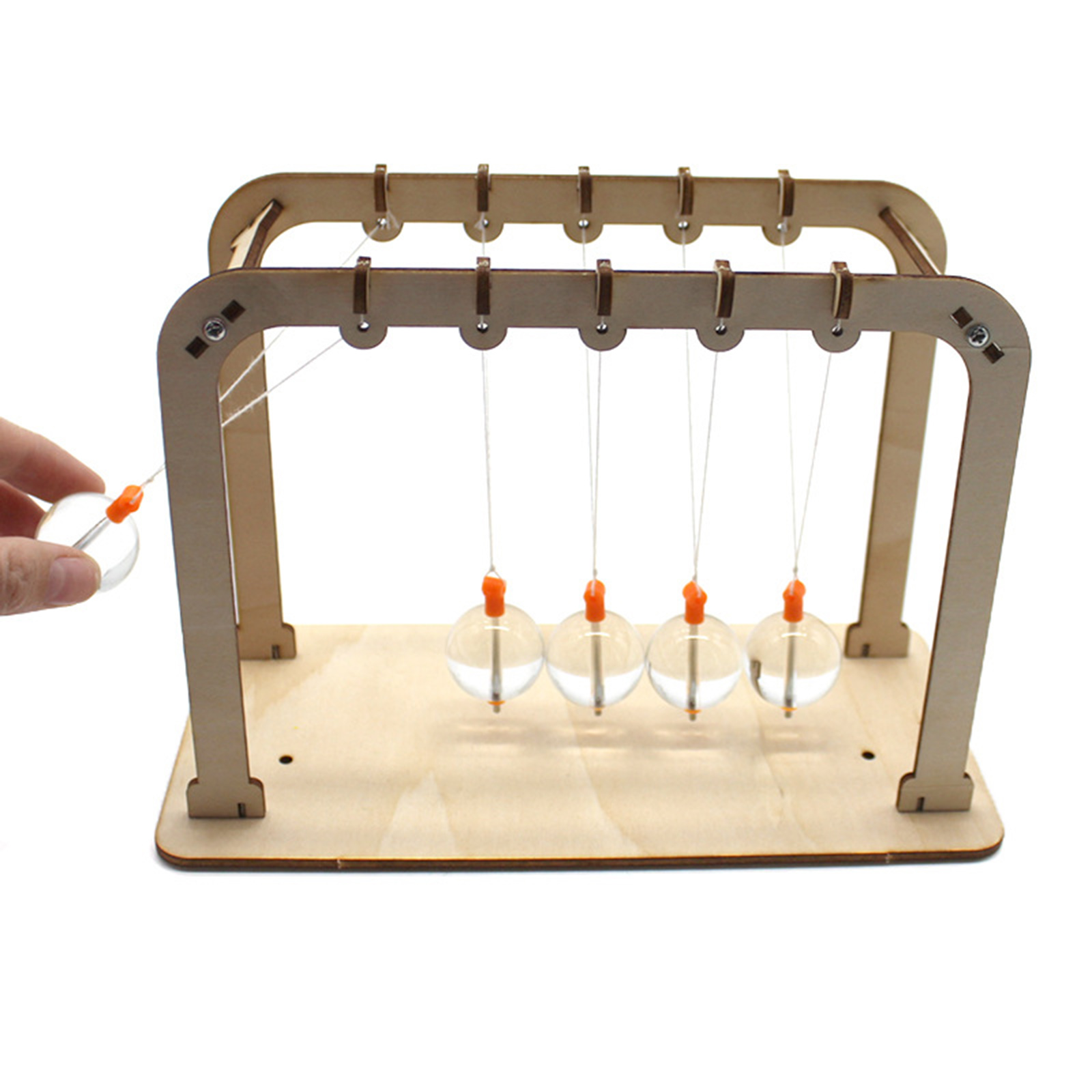 Home Decoration Accessories Modern Newton's Physics Science Pendulum Newton Balls Cradle Balance Balls Science DIY Wood Crafts