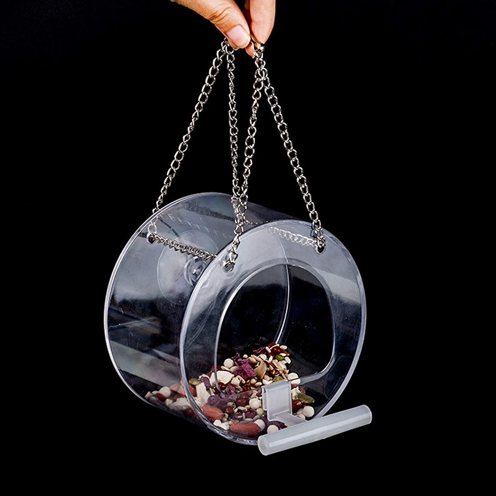 Window Bird Feeder - Large Bird House for Wild Birds, Finches Macaws Easy to Clean Hanging Birdhouse For Outside Garden