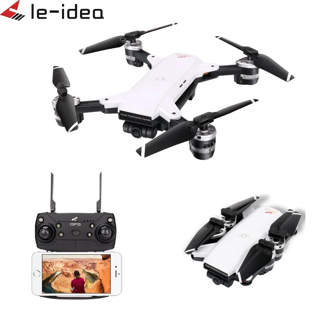 Le idea Dron IDEA10 con WiFi, FPV, cámara gran angular de 1080P, helicóptero, cuadricóptero, plegable, con HD|Drones con cámara| - AliExpress
