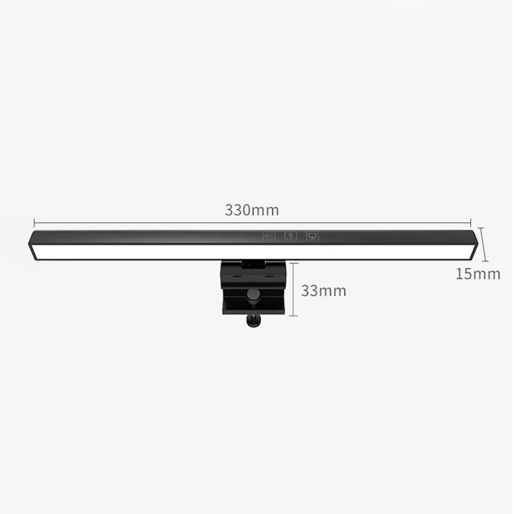 Computer Monitor Screen Lamp LED Dimmable Screen Hanging Light Desk Lamp LED Computer Light Adjustable Color Temperature