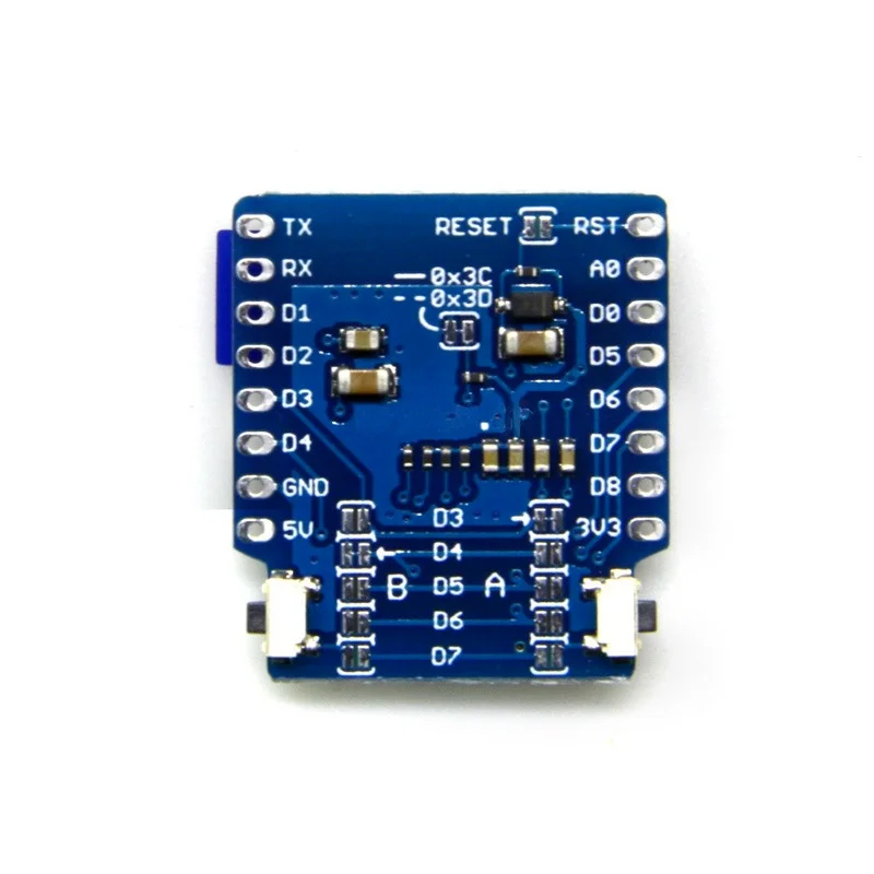 D1 Mini OLED Shield V2.0.0 - 0.66 Inch 64x48 IIC I2C Two Button Development Board Description Image.This Product Can Be Found With The Tag Names Computer Cables Connecting, Computer Peripherals, Mini oled shield, PC Hardware Cables Adapters