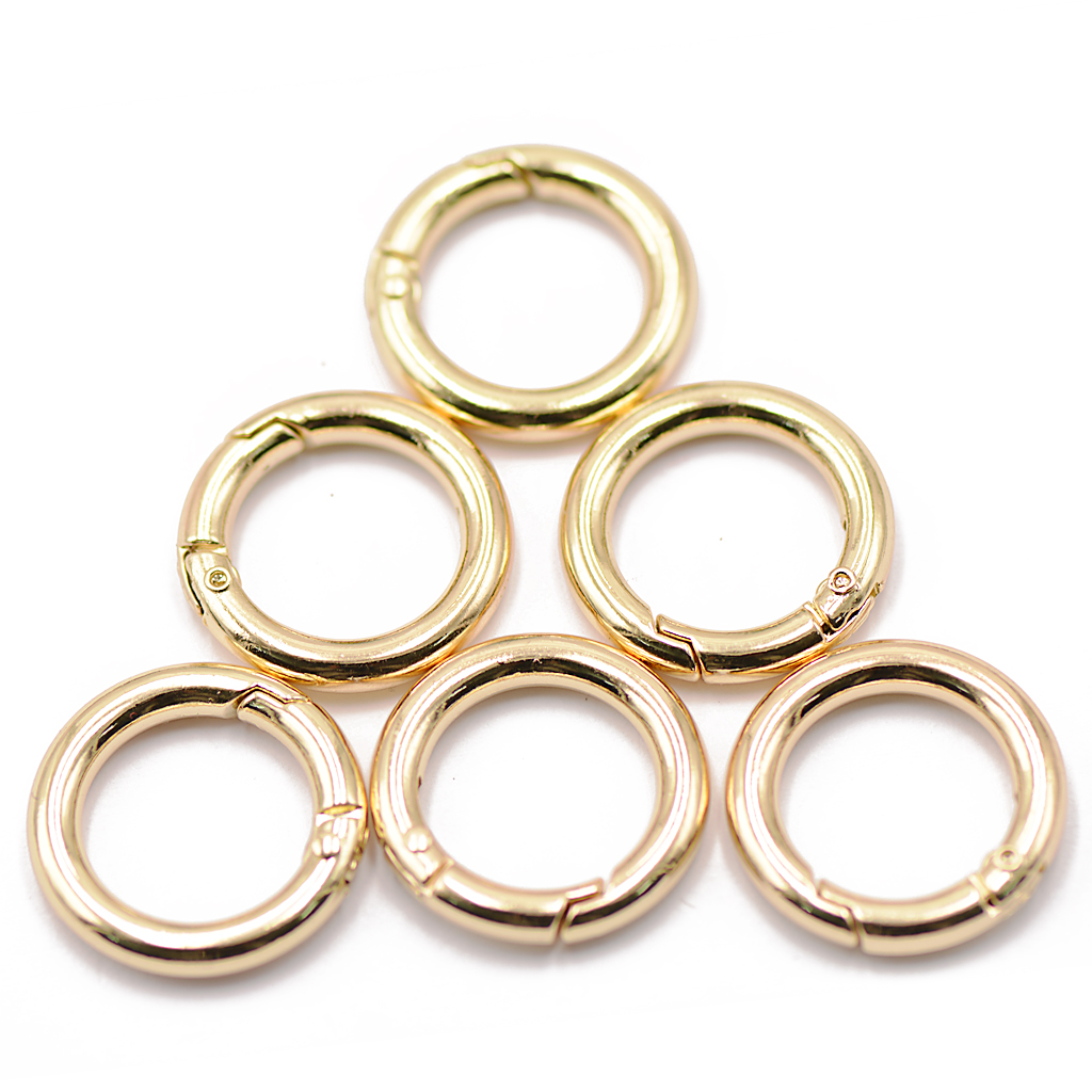 6PCS Spring Clip Round Carabiner 1