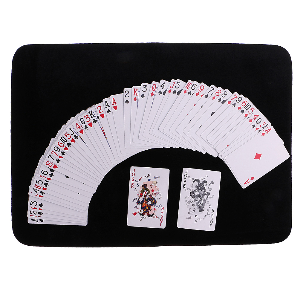 Magic Prop Poker Mat Table Cover Poker Cloth Close Up Magi Soft velvet surface with non-slip bottom mat Good accessory