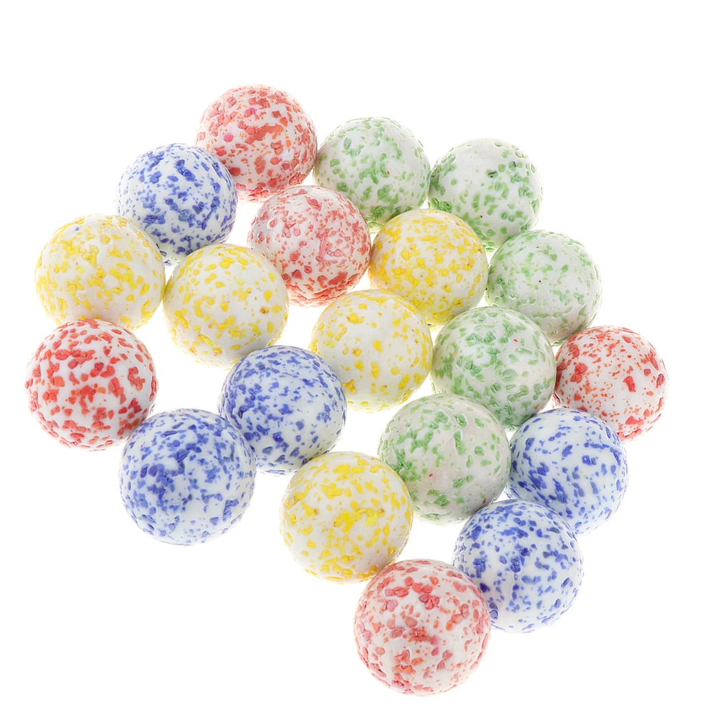 Prettyia 20x Speckled Glass Marble Ball Swirl Stress Marbles Toy Prettyia 20x Speckled Glass Marble Ball Swirl Stress Marbles Toy