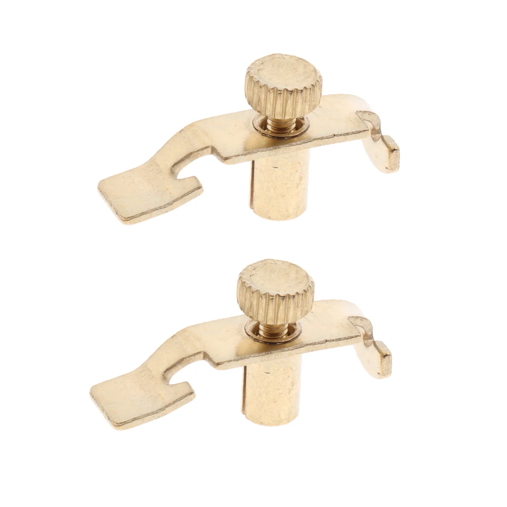 Tooyful 2 Pieces Replacement Metal Erhu Fine Tuners Precision Erhu Fine-Tuning String Instrument Accessory