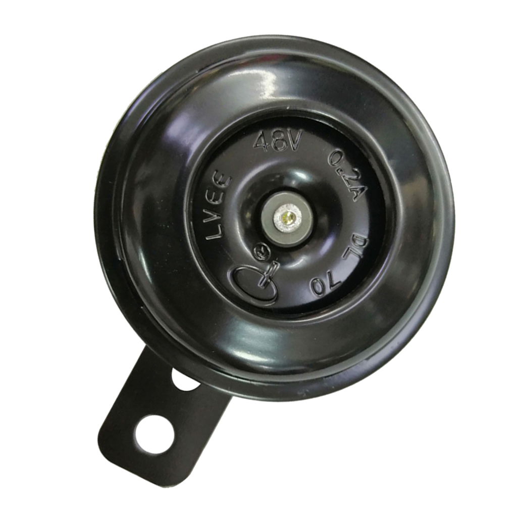 Loud Motorcycle Horn Scooter Bracket for Electric Bike Black 48V 0.2A