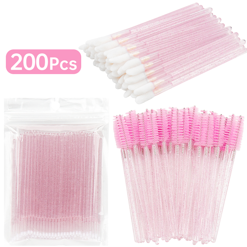 Best of 200 Pcs Disposable Crystal Makeup Brushes Tool Set Eyelash Lip Microbrush Mascara Wands Applicator Swab Eyelash Extension Tools Reviews & Tips