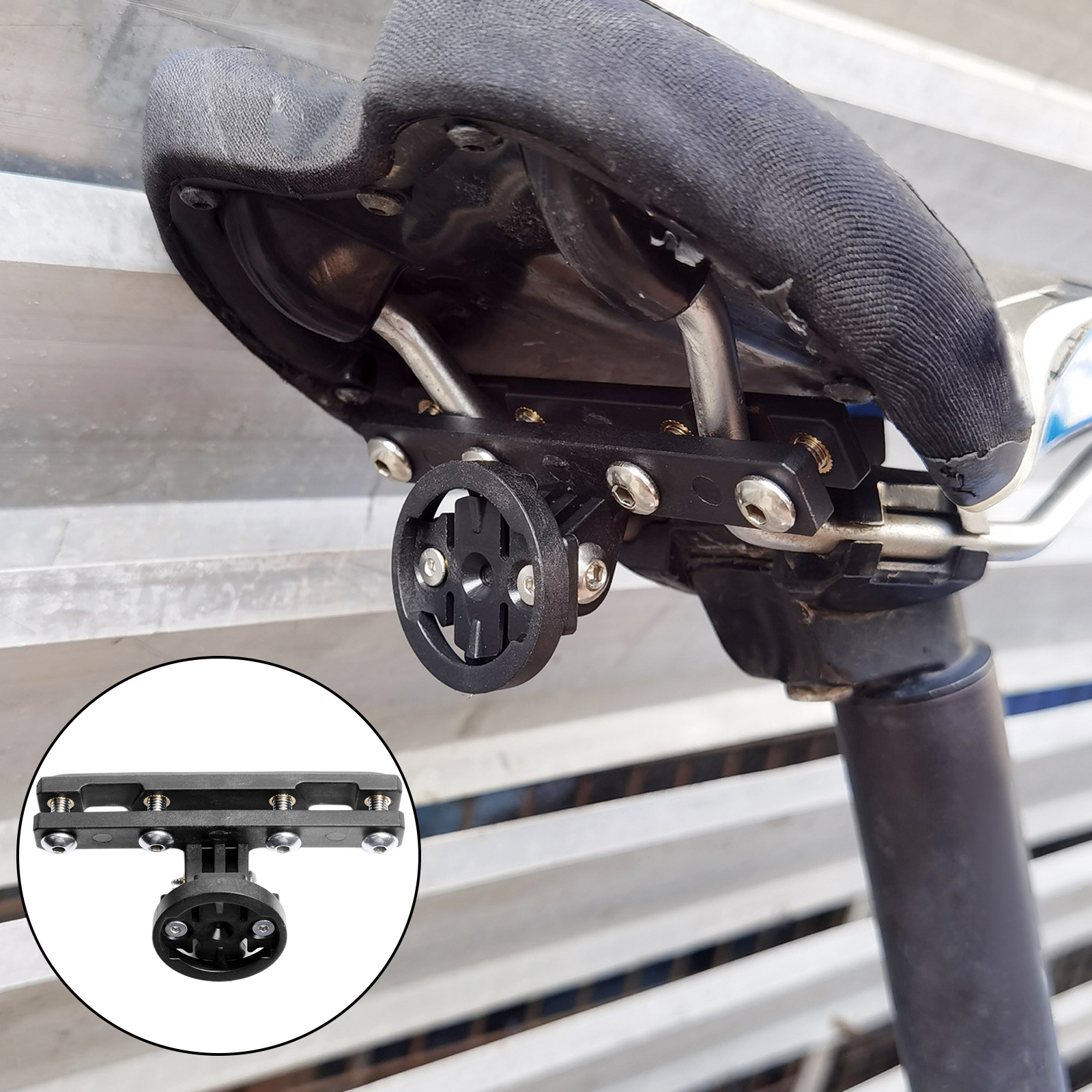 Durable Bike Tail Light Holder Stable Secure Seat Mount Bicycle Bracket Cycle Saddle Support for Garmin Varia RTL515 Cycling