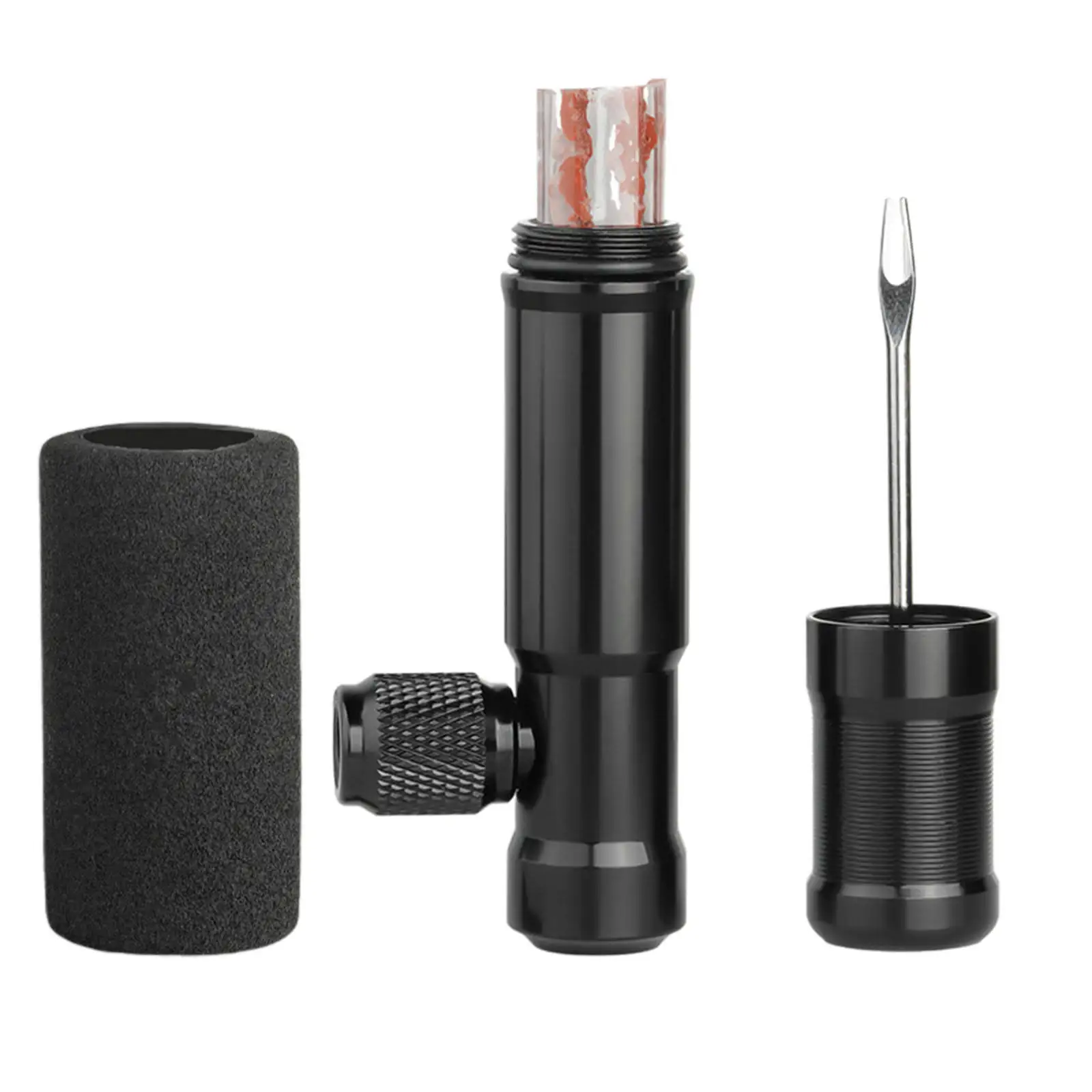 Tubeless Tire Repair Bike Tire Puncture Kit - Portable - Complete Kit - Tire Plugs - Easy and Effortless Usage