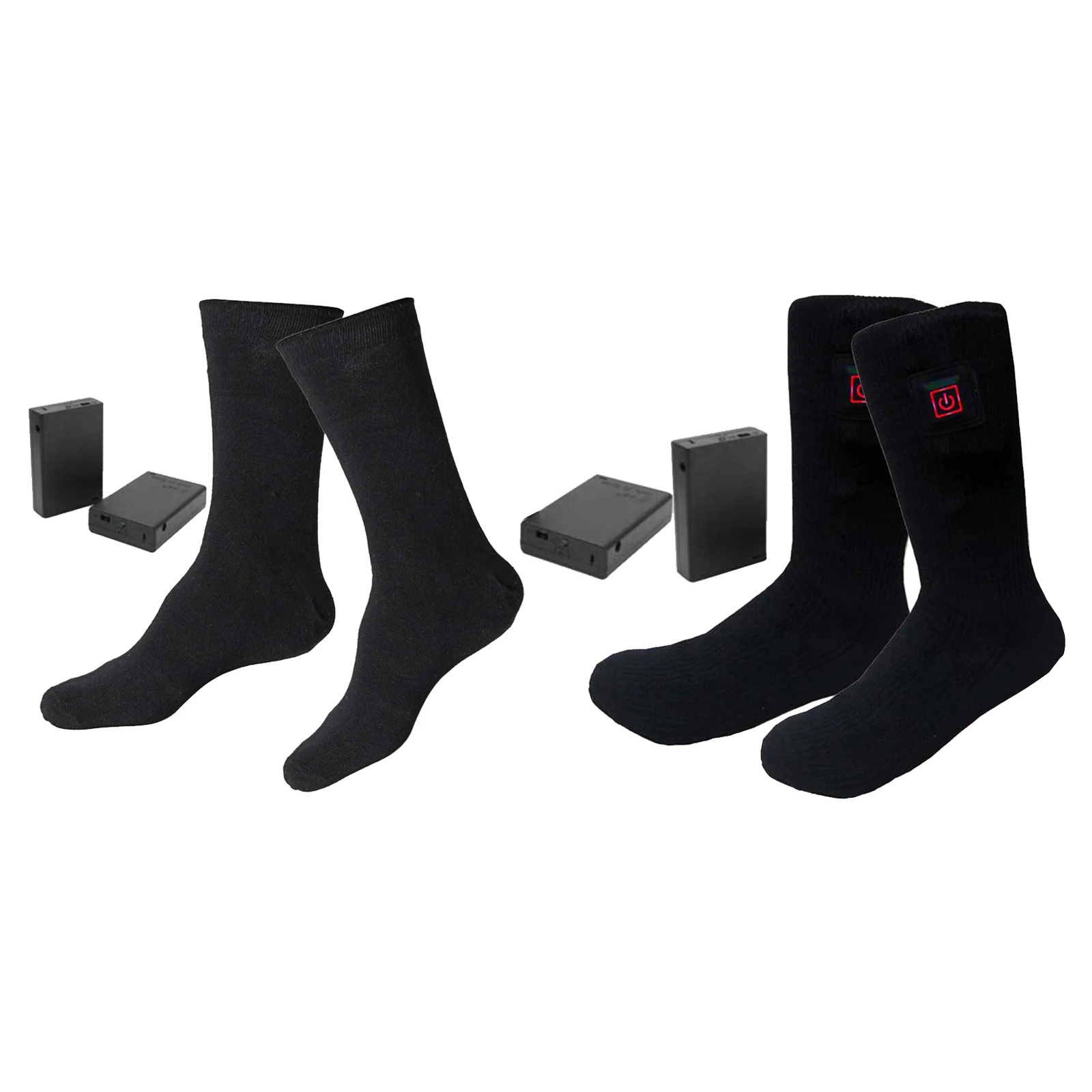 Heated Socks for Men Women - Rechargeable Battery 4.5V Electric Socks with Large