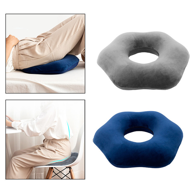 Donut Pillow Memory Foam Petal Tailbone Hemorrhoid Seat Butt