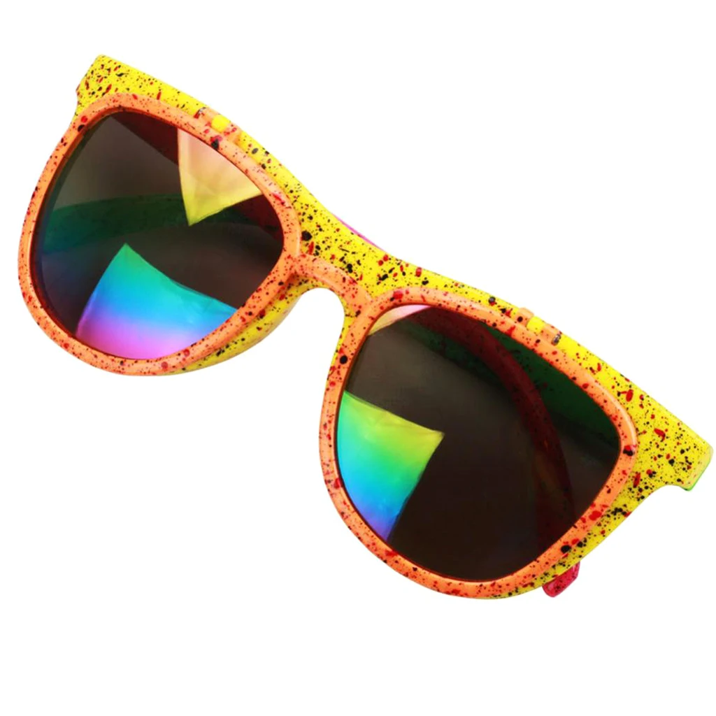 80s Neon Party Glasses Novelty Flip up Sunglasses Costume Props for Kids Adults