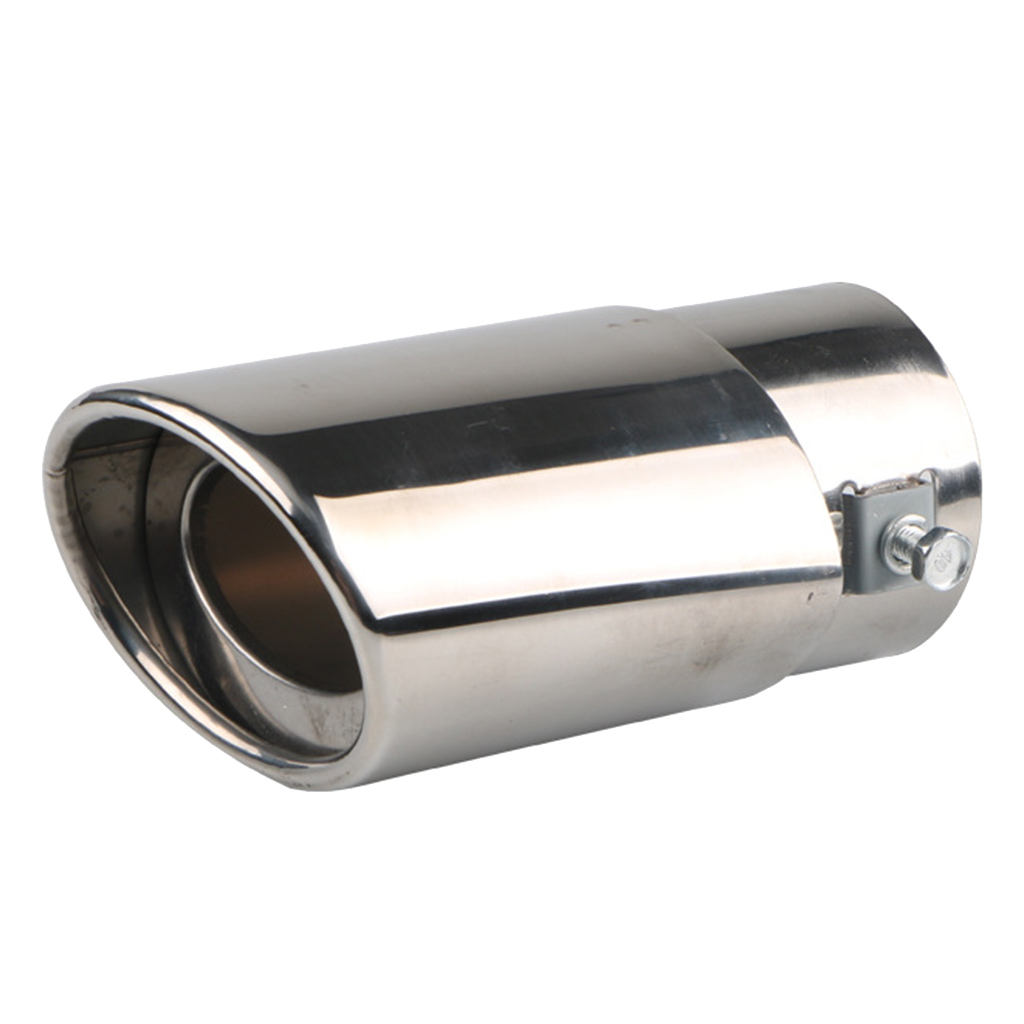 2.5inch Polished Stainless Steel Exhaust Muffler Silencer Universally Fit for Most Cars Trucks