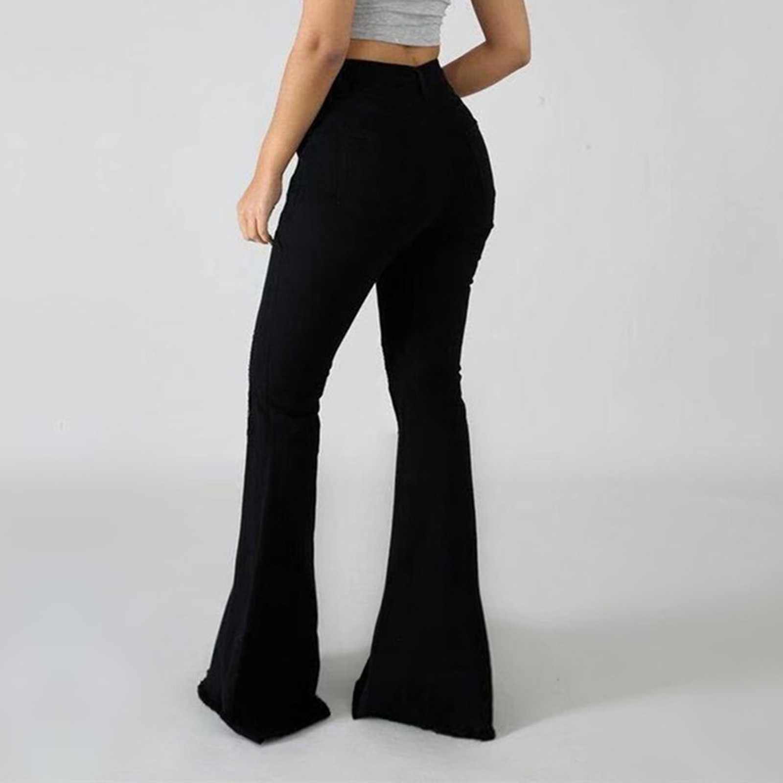 Tight Flared Pants Trousers Denim 