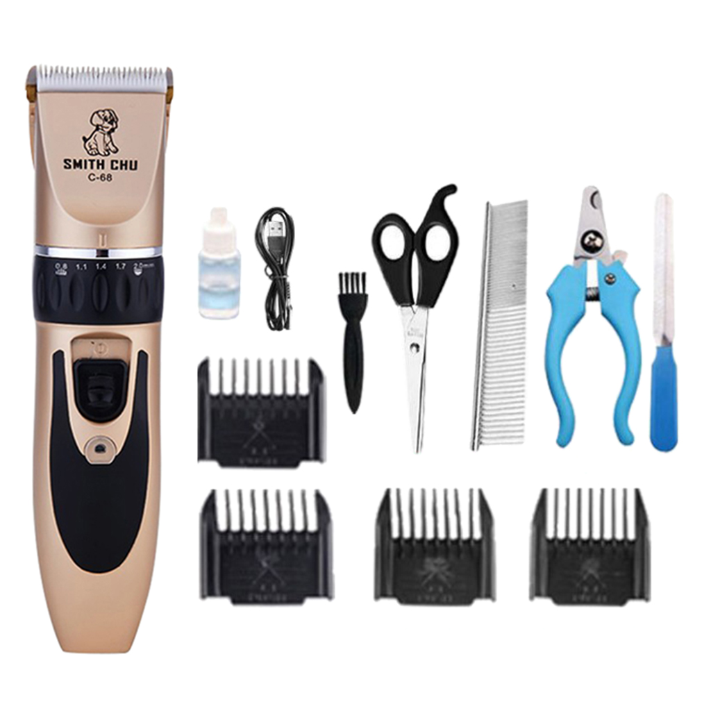 Dog Clipper Set Dog Grooming Clippers Pet Shaver Quiet Rechargeable Shaving Tool