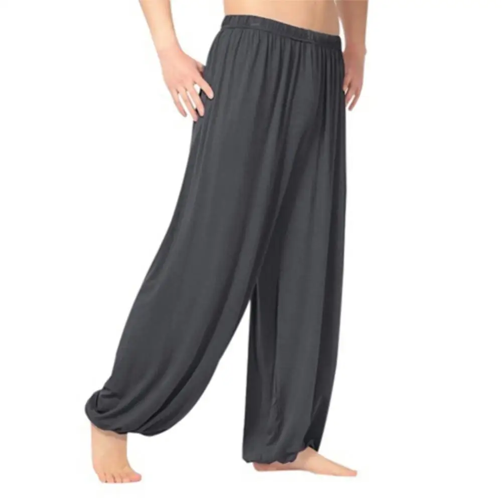 joggers sweatpants Yoga Pants Men\'s Casual Solid Color Baggy Trousers Belly Dance Yoga Harem Pants Slacks sweatpants Trendy Loose Dance Clothing elephant trousers