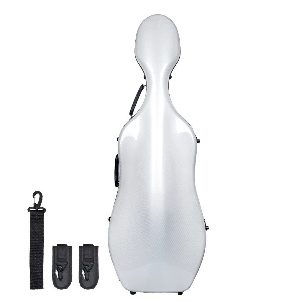 4 caso violoncelo fibra vidro hardshell caso